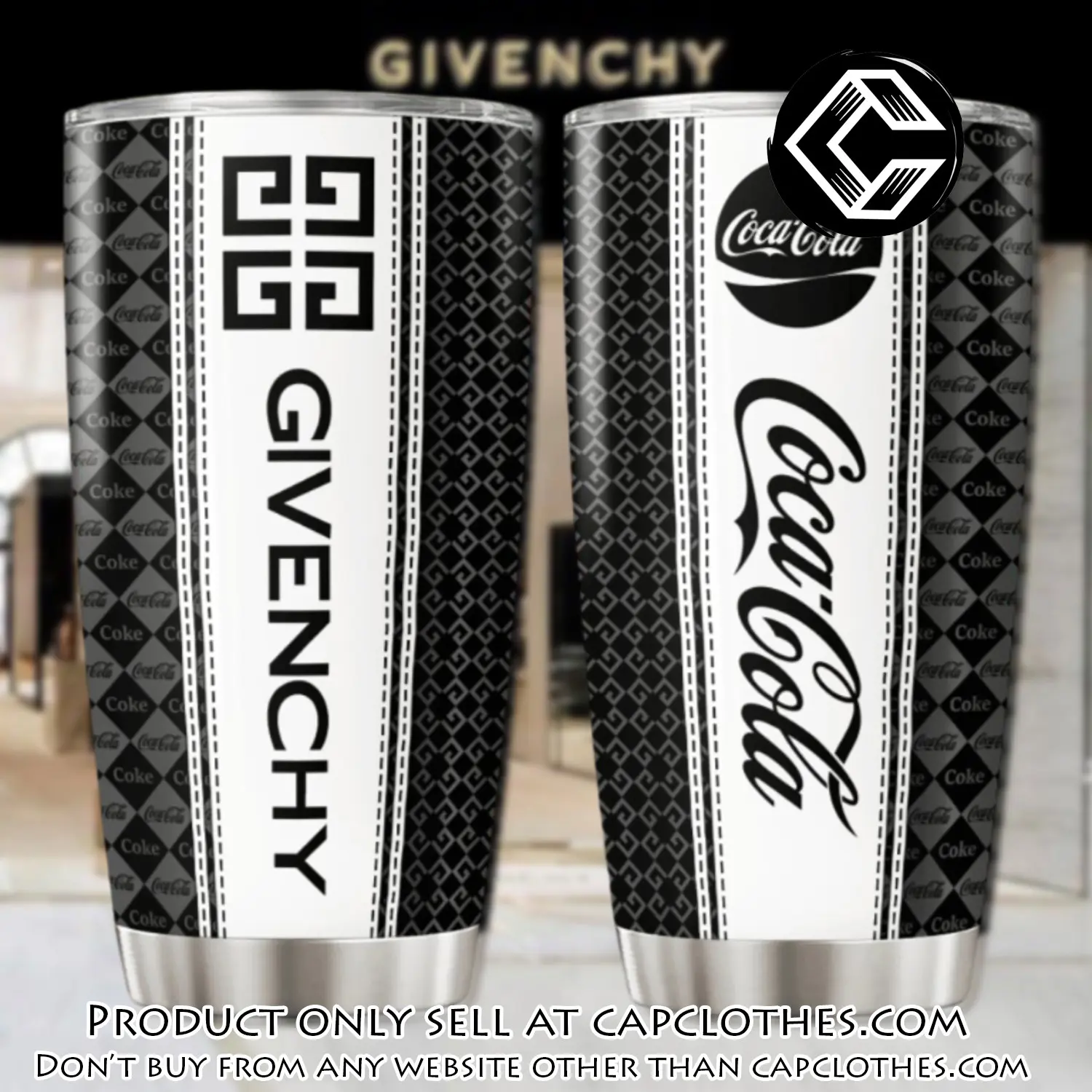 Givenchy coca cola stainless steel tumbler 20oz30oz cc5828007